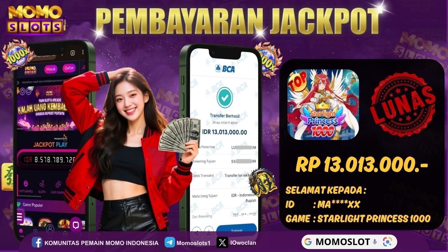 MOMOSLOTS JACKPOT SLOT STARLIGHT PRINCESS 1000
